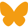 butterfly clicking icon